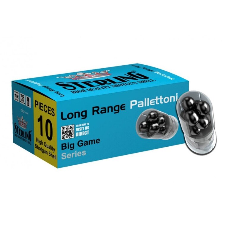 Sterling® hosszú hatótávolságú Buckshot sörétes lőszerek / 12/70 / 10 db
