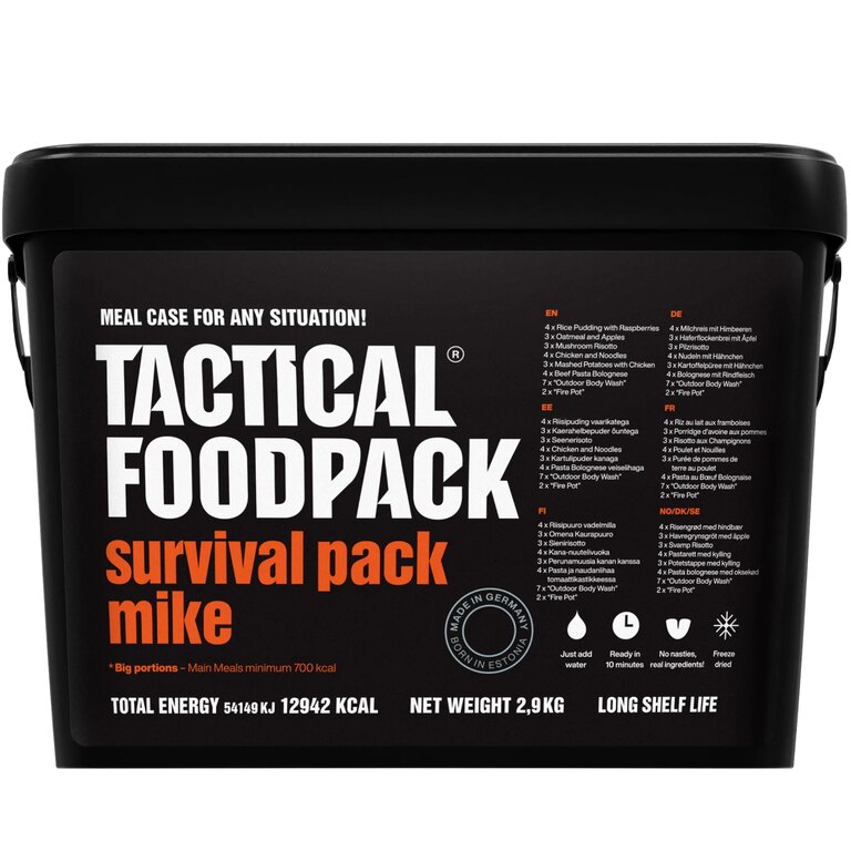 Sürgősségi élelmiszercsomag Survival Pack Mike Tactical Foodpack®