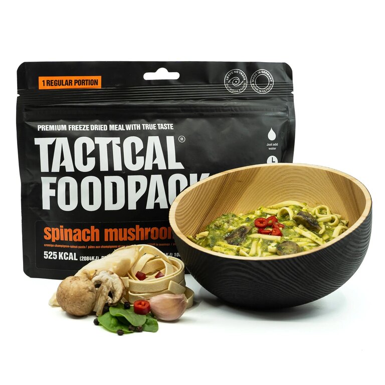 Szárított ételek Tészta spenóttal és gombával Tactical Foodpack®