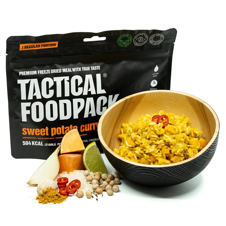 Tactical Foodpack® édesburgonya curry dehidratált étel