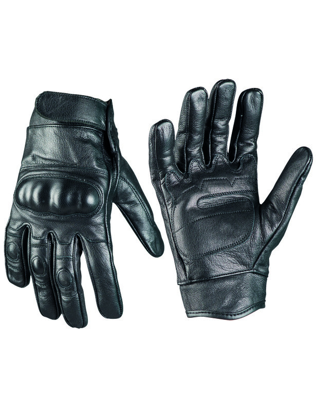 TACTICAL Mil-Tec® bőrkesztyű műanyag védővel