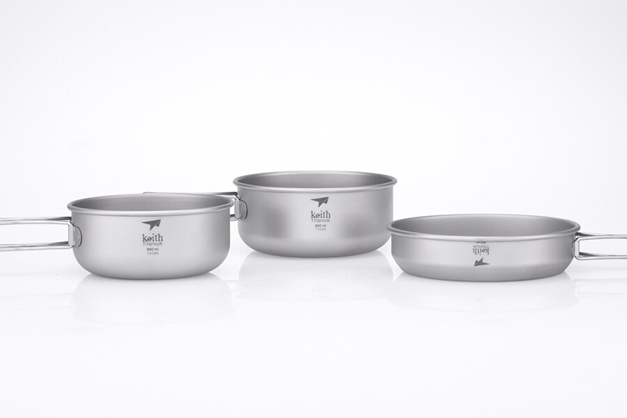 Titan 3 darabos főzőkészlet Keith® 680 ml, 550 ml, 500 ml
