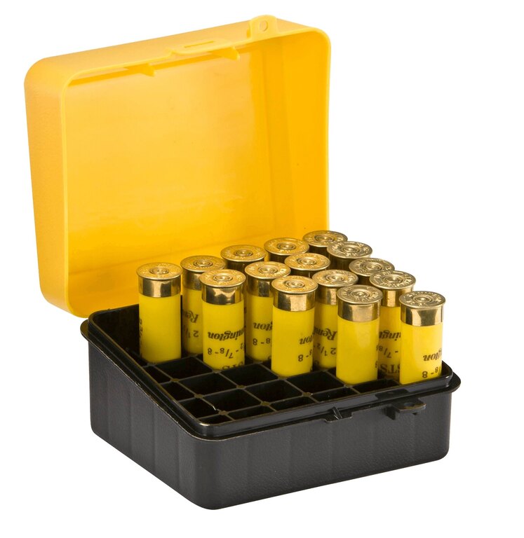 Töltényes doboz - sörétes 25 db Plano Molding® USA - Sárga/Fekete