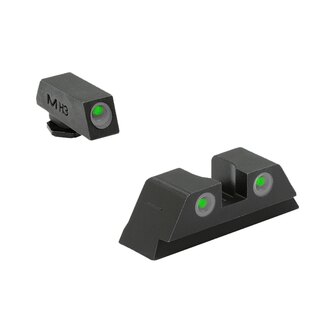 Tru-Dot® Fix Pistol Készlet Meprolight® / zöld első irányzék, zöld hátsó irányzék