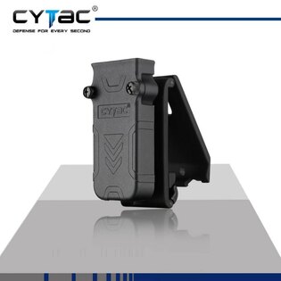 Univerzális övtok tárhoz, övcsipesszel Cytac® 9 mm, .40 és .45 - fekete