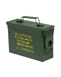 US M19A1 CAL.30 Mil-Tec® fém lőszerdoboz, nyomtatással