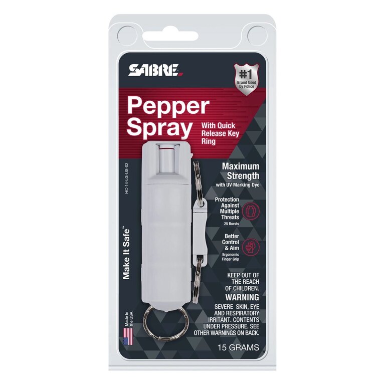 Védekező spray / gyorsan rögzíthető gyűrű Sabre Red®