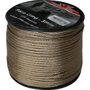 Web-tex® 3 mm-es, 100 méteres paracord tekercsen